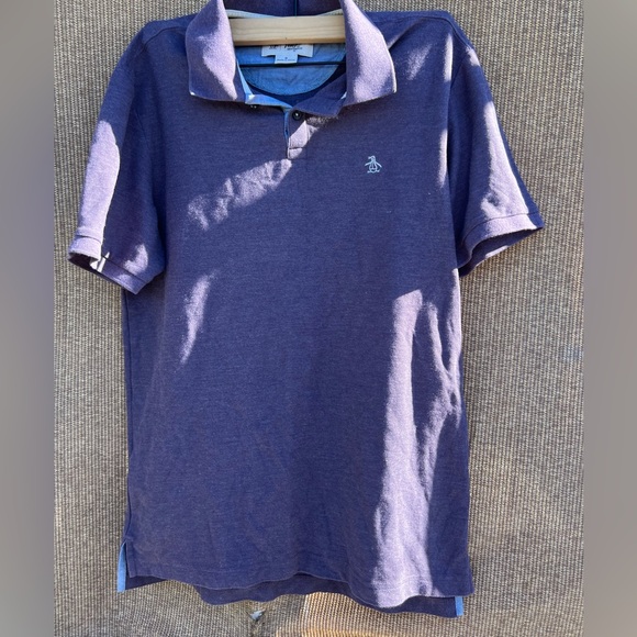 Original Penguin Polo Light Purple Blue Men’s Sz M - Picture 2 of 12